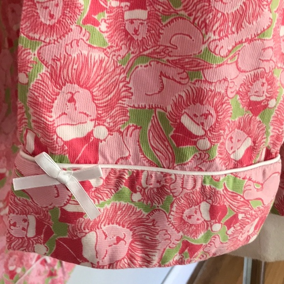 Rare Lilly Pulitzer Santa Paws Lion PJs Collectors - Picture 5 of 11
